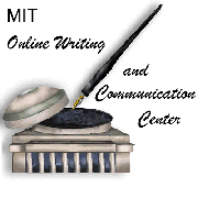 The WCC (MIT Writing and Communication Center), E18-233(50 Ames Street) Logo